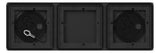 GIRA Gehäuse 3f AP ws Kst System 106 5503902 106,5x319,5x25,35mm