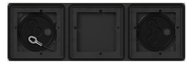 GIRA Gehäuse 3f AP ws Kst System 106 5503902 106,5x319,5x25,35mm