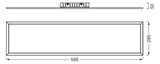 LEDVANCE LED-Panel 595x295mm 22W 3000K Planon Plus 300x600mm 22W 830 White 1600