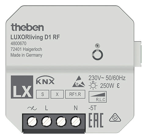THEBEN Dimmaktor Funkb 10-250W UP uni LUXORliving D1 RF 1Ausg