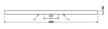 LEDVANCE LED-Linienlampe S14d 4,9W 2700K LEDinestra 500 mm 40 4.9 W/2700 K S ws