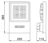 GEWISS LED-Hallenleuchte 48W 4000K Konv SMART[4]LB 1M ST.AL.ON/OFF ELL.40K 6300l