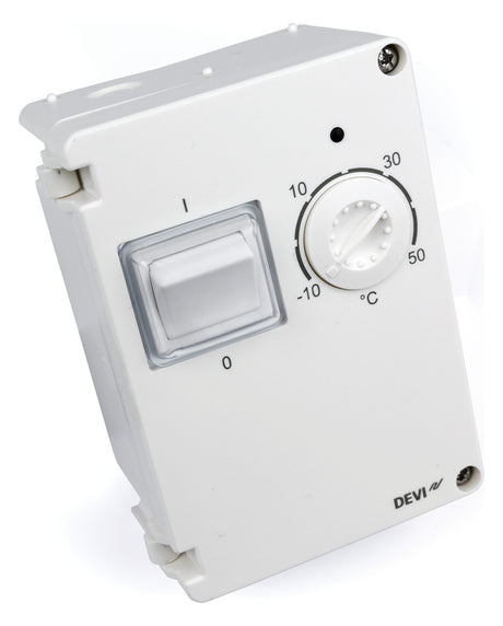DEVI Allzweckthermostat ws 1W AP IP44 230V DEVIreg 610
