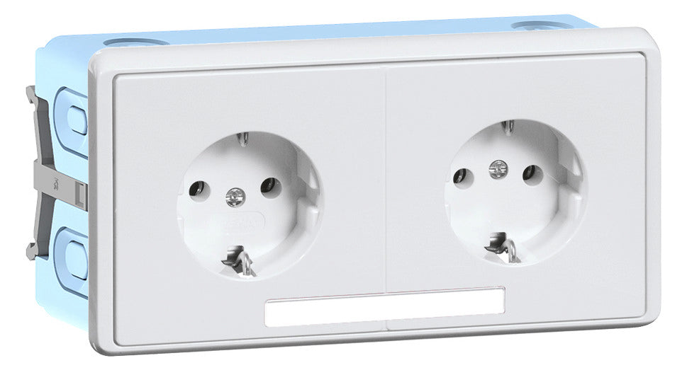 GGK Steckdose 2f rws mt GEB-K USB IP20 KSE 50-2 horiz