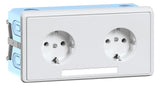 GGK Steckdose 2f rws mt GEB-K USB IP20 KSE 50-2 horiz
