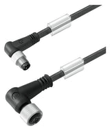 WEIDMÜLLER Sensor-Aktorkabel 4p 3m M8 SAIL-M8WM12W-4-3.0U Male abgew M12 PUR