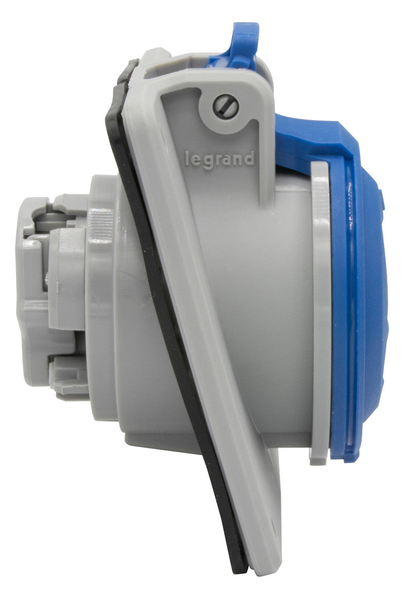 LEGRAND CEE-Steckdose 2p 16A 6h 230V/bl Legrand 555184 IP44 UP Schraubkl Kst