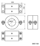 Walraven Kältefestpunktschelle BISOFIX CF PUR 168,3 mm | 0881168