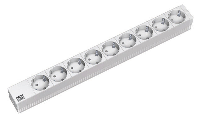 BACHMANN Steckdosenleiste 19 1HE 230V 333.401 9Steckd