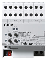 GIRA Dimmaktor KNX 0-300W REG 4TE uni 217200 Handbedien 2Ausg