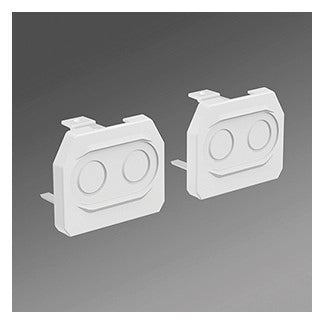 REGIOLUX Endkappe ws Kst L10,5mm H55,5mm SRTES vw RAL9016 B68,47mm