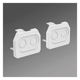 REGIOLUX Endkappe ws Kst L10,5mm H55,5mm SRTES vw RAL9016 B68,47mm
