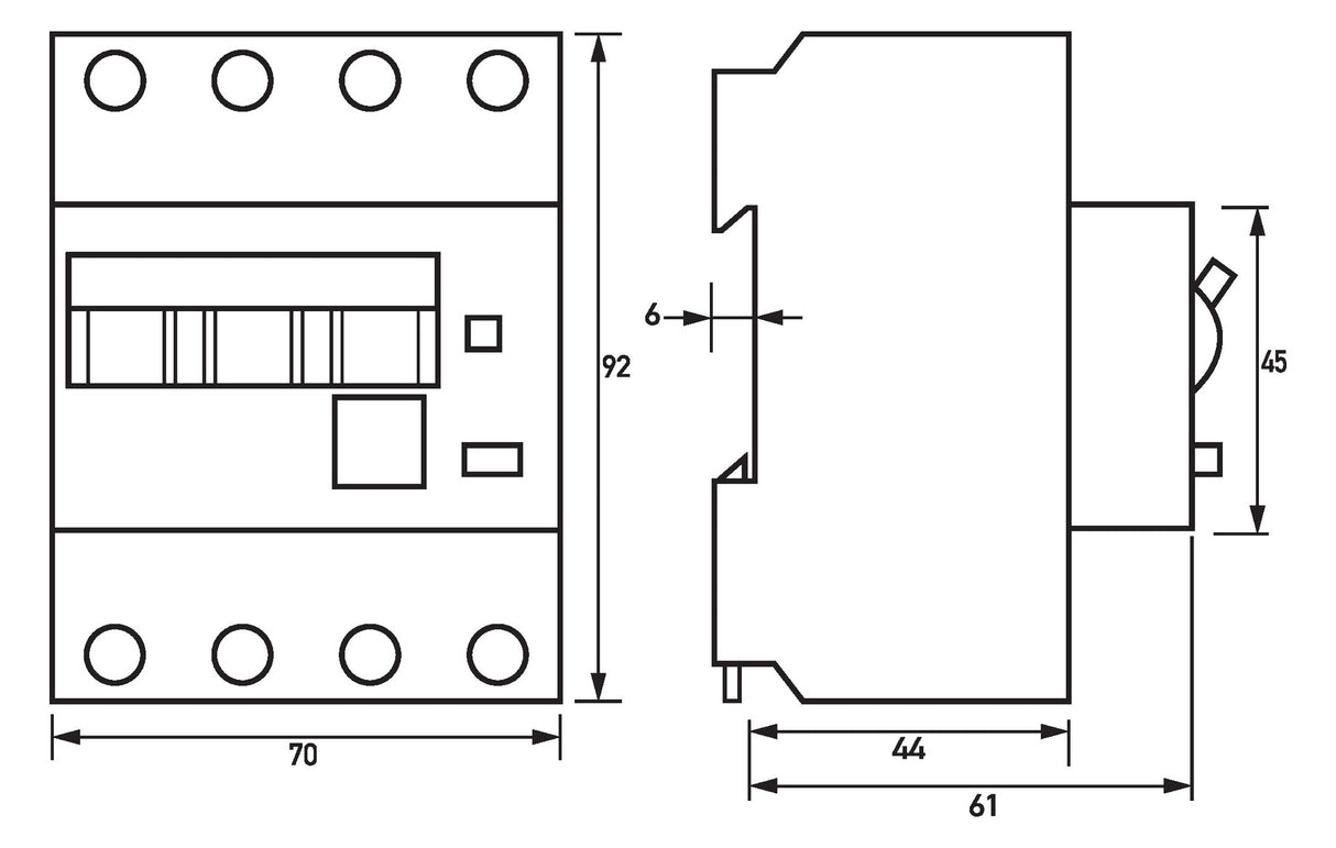 DOEPKE FI/LS-Schutzschalter B25 4p 0,03A DRCBO 4 B25/0,03/3N-A A 6kA 4TE 3p 400V