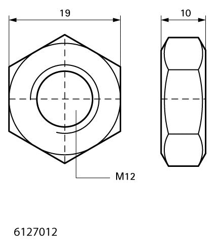 Walraven Sechskantmutter DIN 934 V4A M12 | 6127012