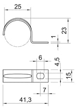 BETTERMANN Befestigungsschelle 1f  25mm 604 25 G einlappig ST hfr