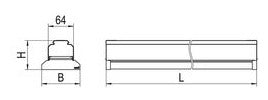 RIDI LED-Geräteträger 55W 5000K 7370lm VLGFS1501-5NDWS850MP0750-RF 1LED Konv