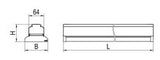 RIDI LED-Geräteträger 55W 5000K 7370lm VLGFS1501-5NDWS850MP0750-RF 1LED Konv