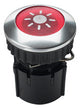 GROTHE Klingeltaster alu alu UP rnd 13mm PROTACT 101 LED m.Bel
