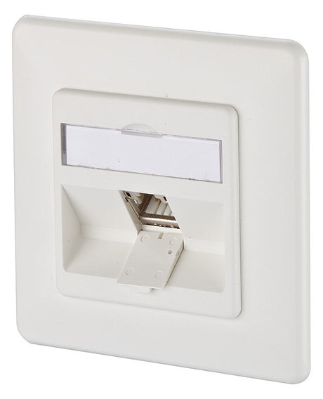 METZ CONNECT Anschlussdose Cat6A 1xRJ45 130B12D11002-E rws Kanaleinb schräg