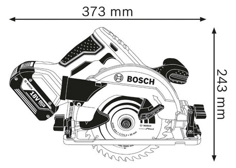 BOSCH-EW Akku-Handkreissäge 18V  165mm Professional GKS 18V-57 G  20mm