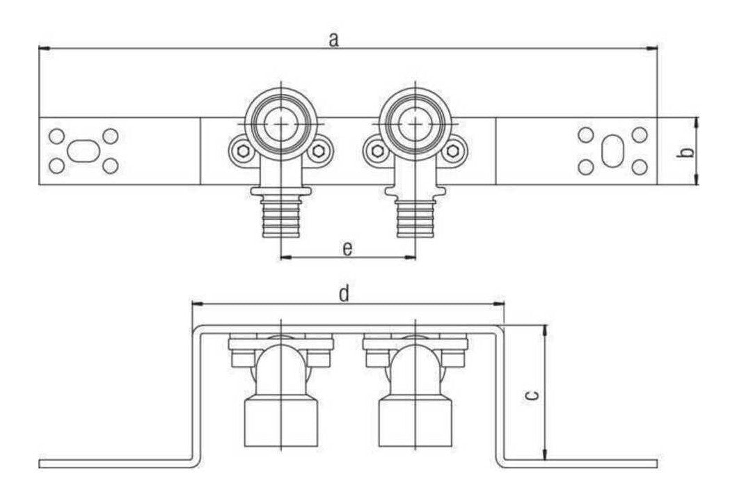 Rehau Montageeinheit Heizung RAUTITAN 16 x Rp 1/2 | 12409211401