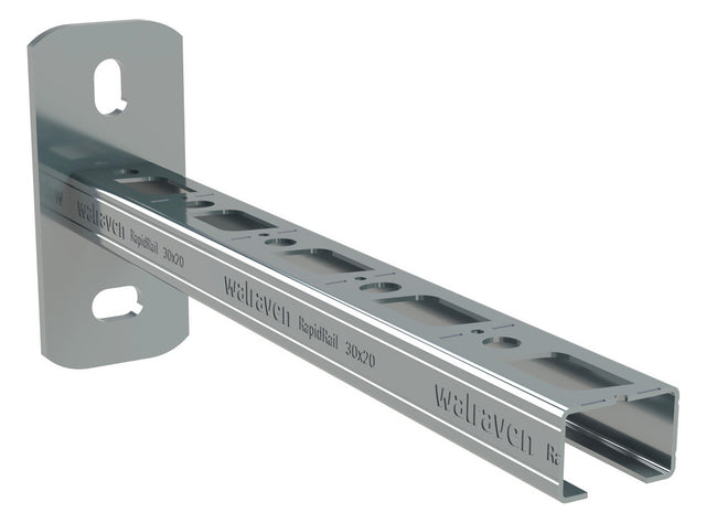 Walraven Wandkonsole RapidRail 30x20 ev L: 200 mm mit Schnittmarkierungen | 66032020