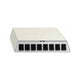 RUTENBECK Patchpanel AP 8Ports Cat6 PP-UM A-8 Ap rw Schirm RAL9010