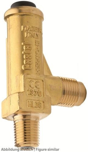 Sicherheitsventil Castel 3060/34C 3/8"NPT,Ansprechdruck 44bar