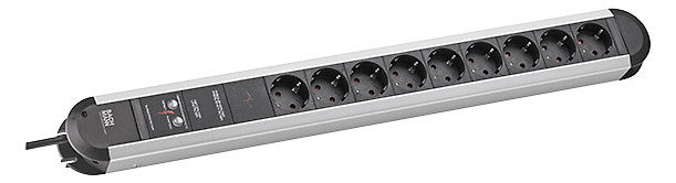 BACHMANN Steckdosenleiste 9f sw 1,75m PRIMO 331.007 35° IP20 Netzentstör ÜSS