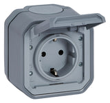 LEGRAND Steckdose 1f gr mt AP m.BS IP44 Legrand 069730L