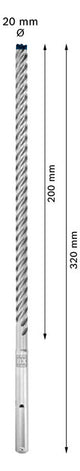 BOSCH-EW Hammerbohrer  18mm SDSmax MAX-8X 400/540mm f.Beton
