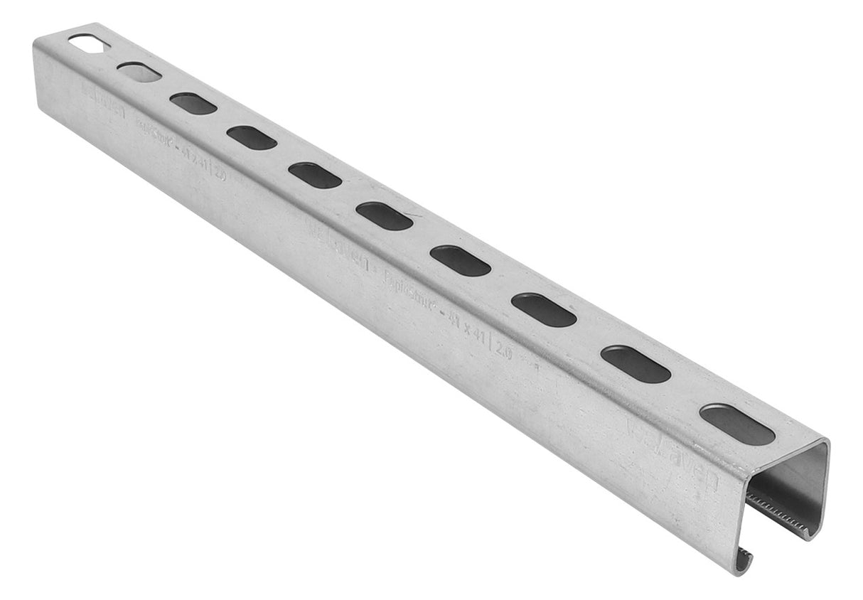 WALRAVEN Montageschiene RapidStrut 2m C-Profil sendzimirverz. 41x41 2,5mm