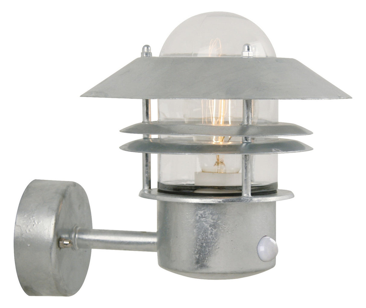 NORDLUX Sensorleuchte 60W AGL gr mt E27 Blokhus 25031031 IP54 Gl_klar