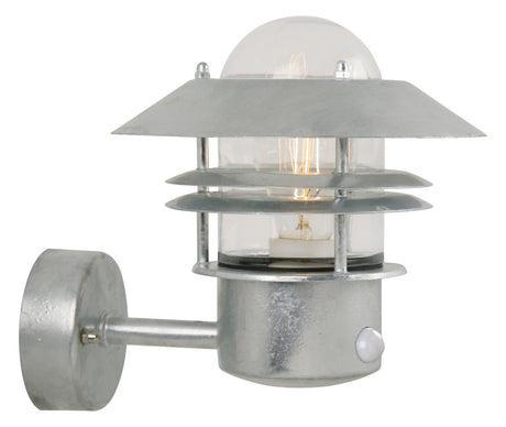 NORDLUX Sensorleuchte 60W AGL gr mt E27 Blokhus 25031031 IP54 Gl_klar
