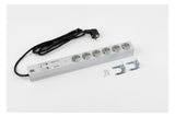 BACHMANN Steckdosenleiste 19 1HE 230V 333.402 Überspannungskategorie: 3 LED