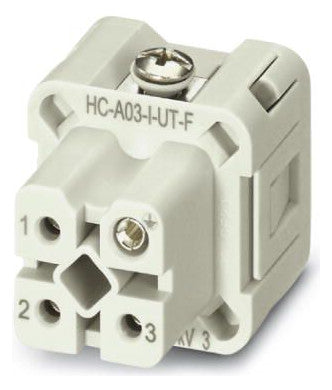 PHOENIX Kontakteinsatz Buchse 3p Schraub HC-A03-I-UT-F 24A 230V