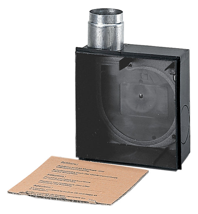 MAICO Ventilatorgehäuse Kst sw  80mm ER - UPD m.BS-Absperr 225x225x93mm