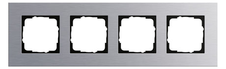 GIRA Rahmen 4f alu Metall Esprit 021417