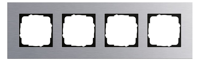 GIRA Rahmen 4f alu Metall Esprit 021417