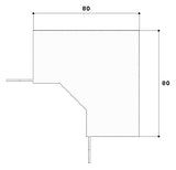 GGK Inneneck LF-K Kst 57x40mm gr RAL7030 LFG 40x60-IE HFT unbeh