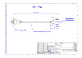 BACHMANN Netzanschlussleitung 2m 16A sw 301.174 3x0,75qmm IP20 Aderendh 0-70°C
