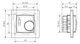 THEBEN Raumthermostat 230V 10A Öffner RAMSES 741 RA IP30 Bimetall