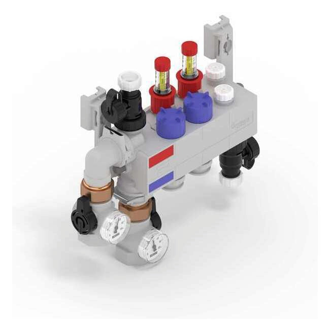 Rehau RAUTHERM SPEED Verteiler HKV-D Polymer 2 Kreise, Konnektor 16 | 14707001001