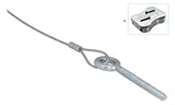 Walraven Drahtseil-Ringschraube DobyGrip M8 inkl. Drahtseil 1 m x 2 mm u. Schloss | 09482281