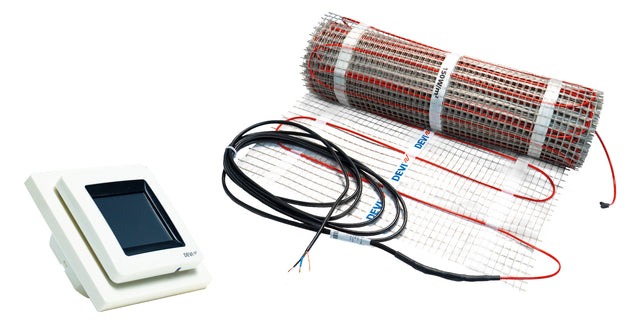 DEVI Dünnbettheizung 150W/qm 525W 3,5qm DEVImat 150 Dünnbett-Set Touch
