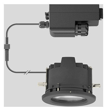 BEGA LED-Einbaustrahler 14W Konv DALI ws 24386K3 1LED graphit 3000K 1386lm mt