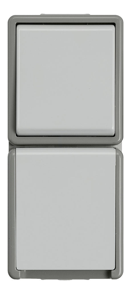 SIEMENS Steckdosenkombination AP Wechs DELTAfläche 5TA4816 gr IP44 glz