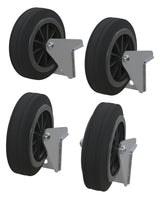 RUNPOTEC Transporträder - 4 Stk 125 mm Edelstahlgehäuse 20711
