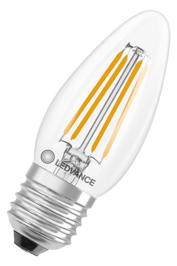 LEDVANCE LED-Kerzenlampe FM E27 B40 3,4W LED Classic B 40 Filament DIM P 3.4 2700