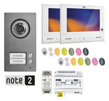 URMET Video-Türsprechset 2Draht 2xTeiln SET 1723/96 AP/AP anth ws 1LS